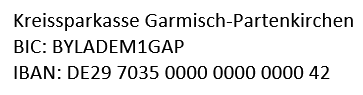 Bankverbindung